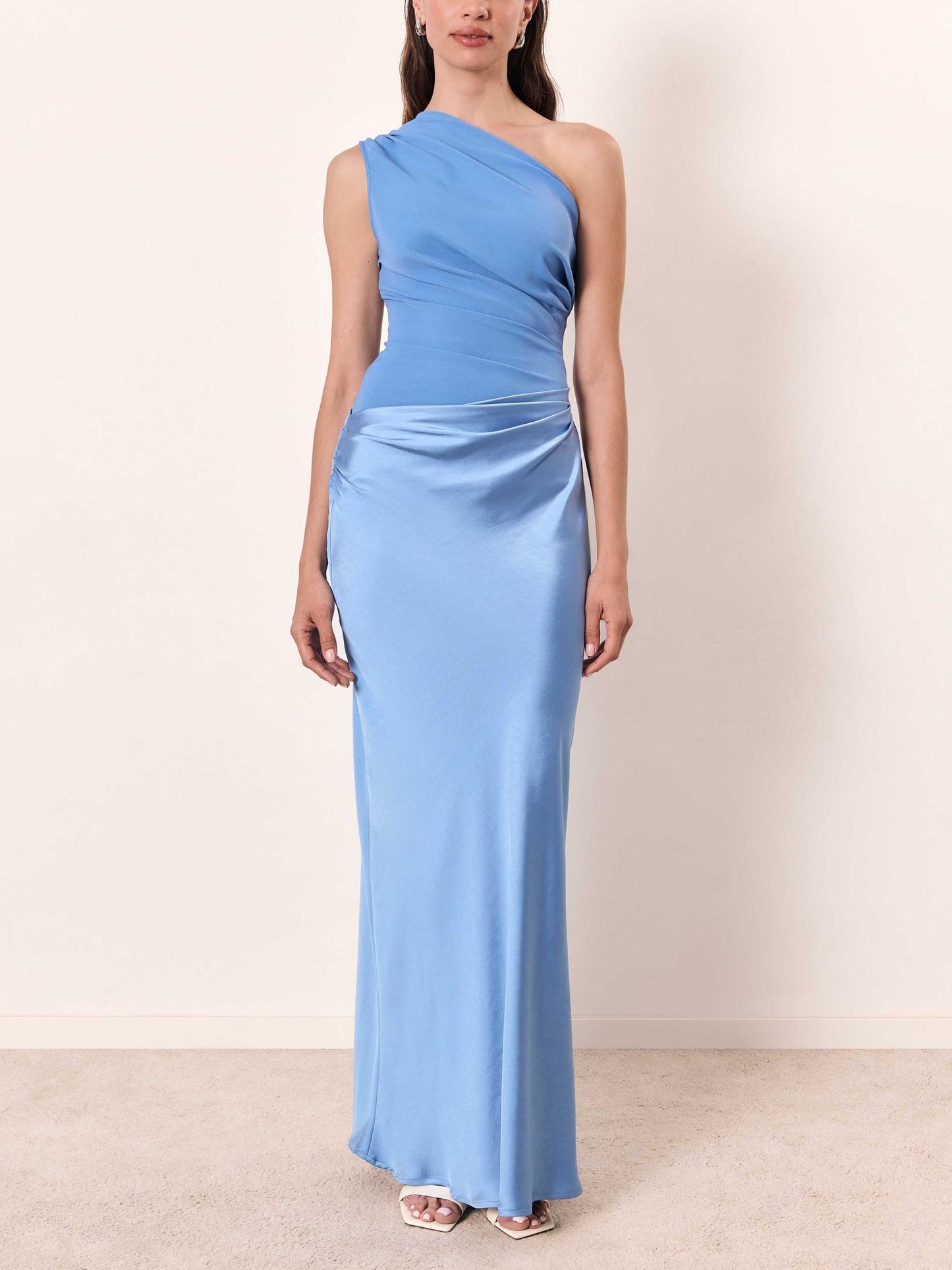 Elegant One Shoulder Evening Maxi Dress for Women