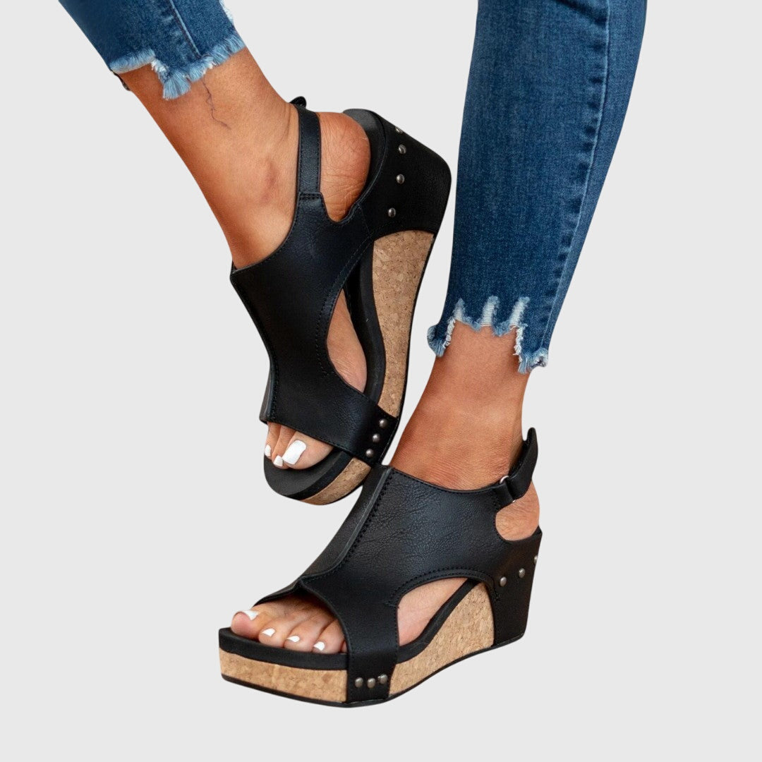 Orthopedic Studded Wedge Sandals for Women