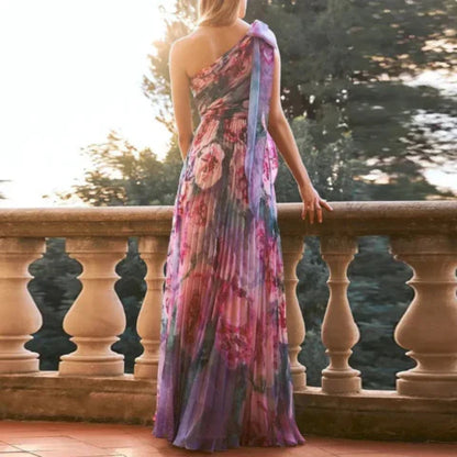 Elegant Wedding Guest Floral Maxi Dress