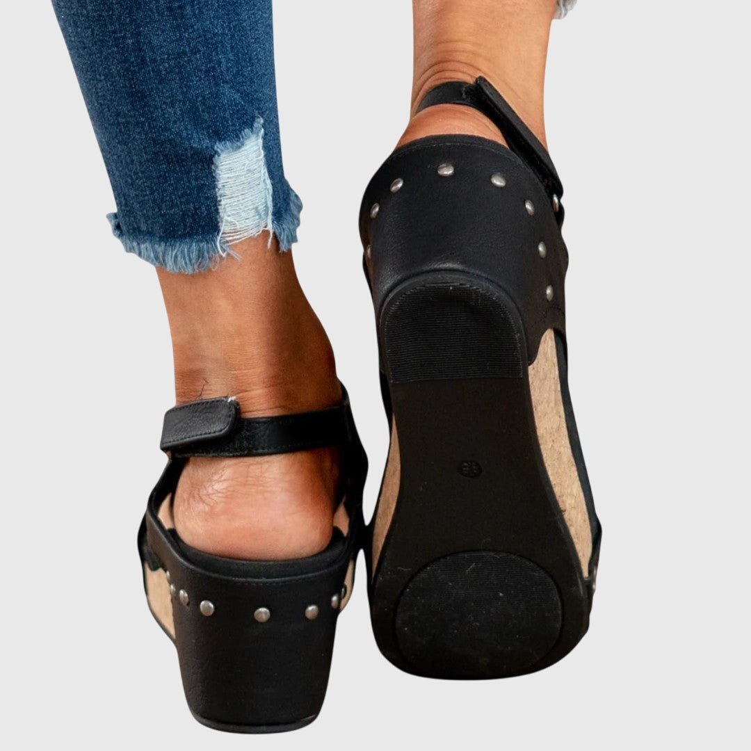 Orthopedic Studded Wedge Sandals for Women