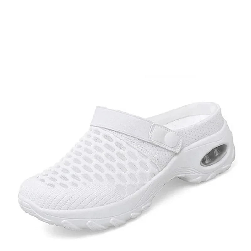 White sandal on a white background