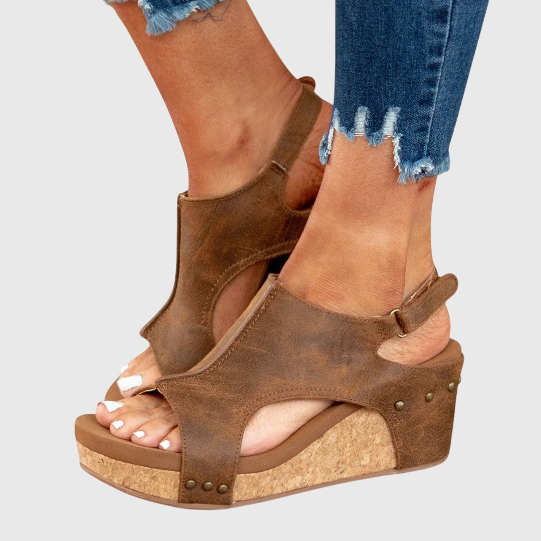 Orthopedic Studded Wedge Sandals for Women