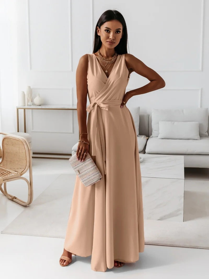 Formal A-Line Sleeveless Wedding Guest Dress for Women
