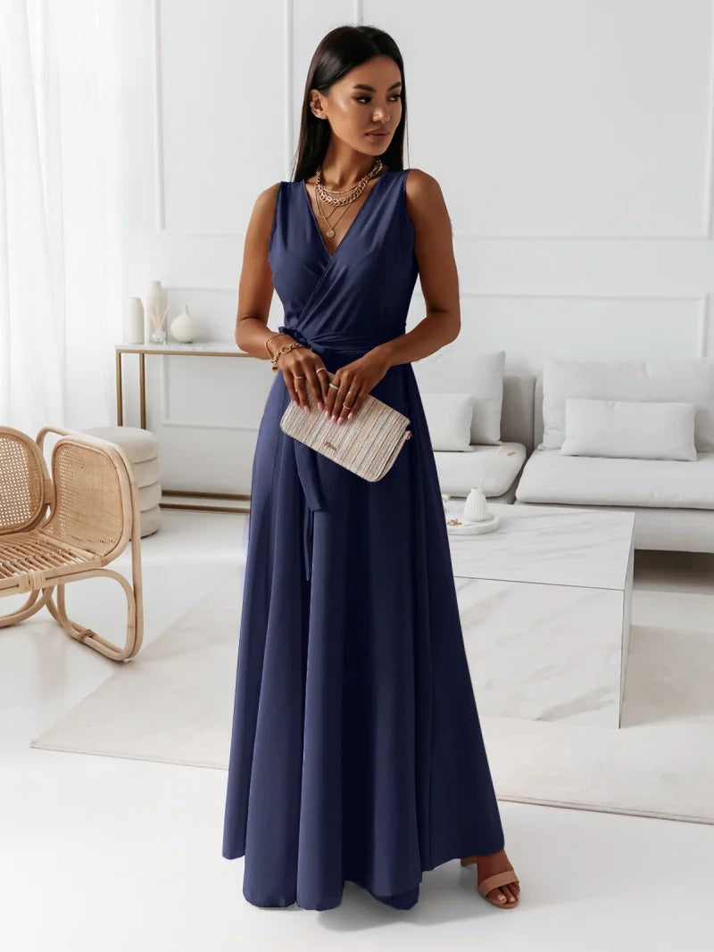 Formal A-Line Sleeveless Wedding Guest Dress for Women