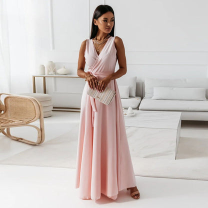 Formal A-Line Sleeveless Wedding Guest Dress for Women