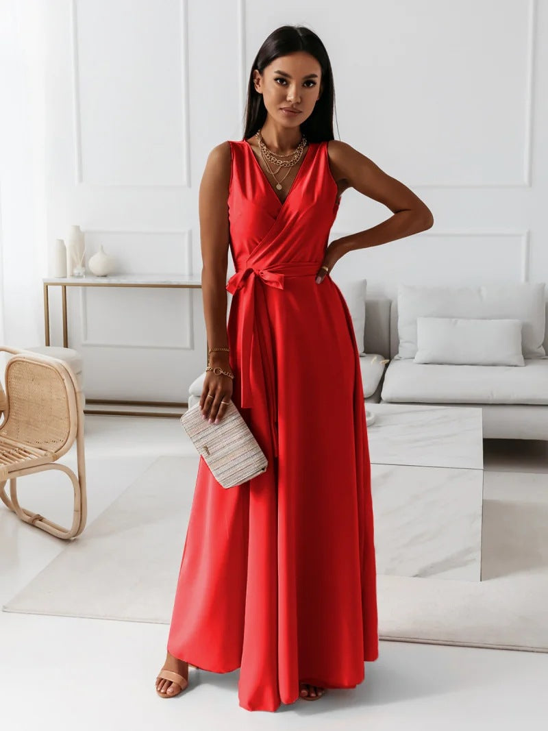 Formal A-Line Sleeveless Wedding Guest Dress for Women