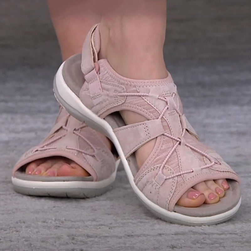 Comfortable Walking Sandals with Velcro Straps for Women