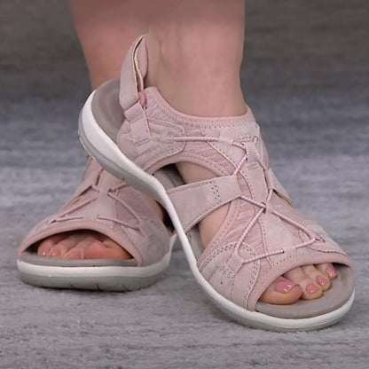 Comfortable Walking Sandals with Velcro Straps for Women