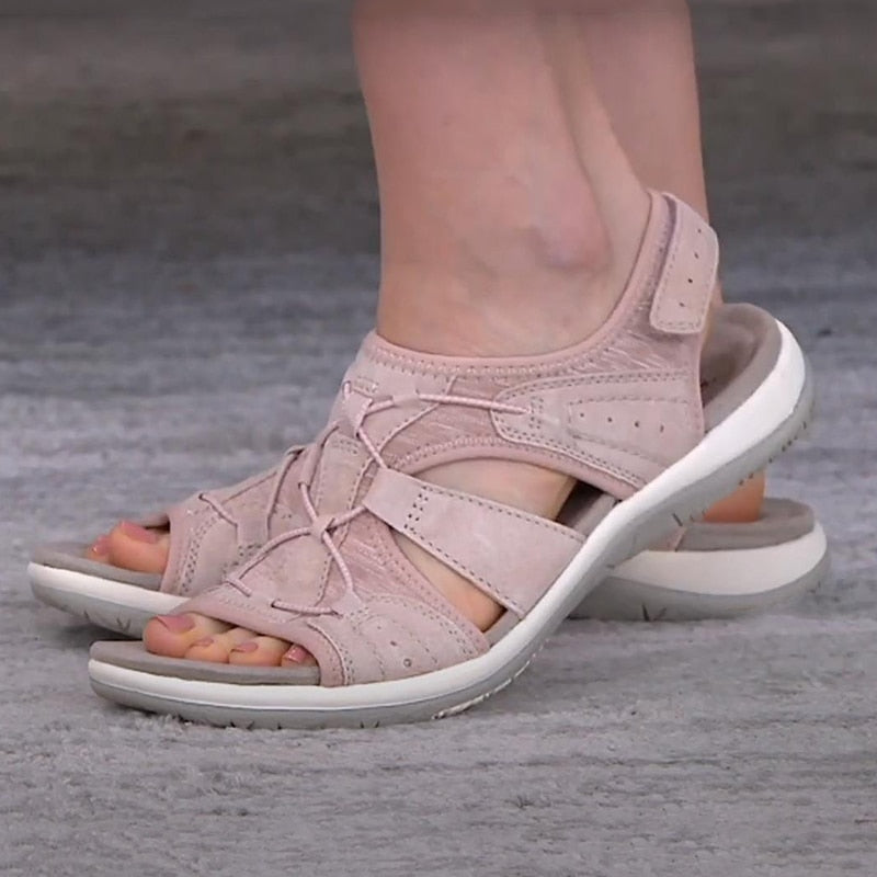 Comfortable Walking Sandals with Velcro Straps for Women