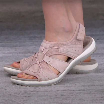 Comfortable Walking Sandals with Velcro Straps for Women