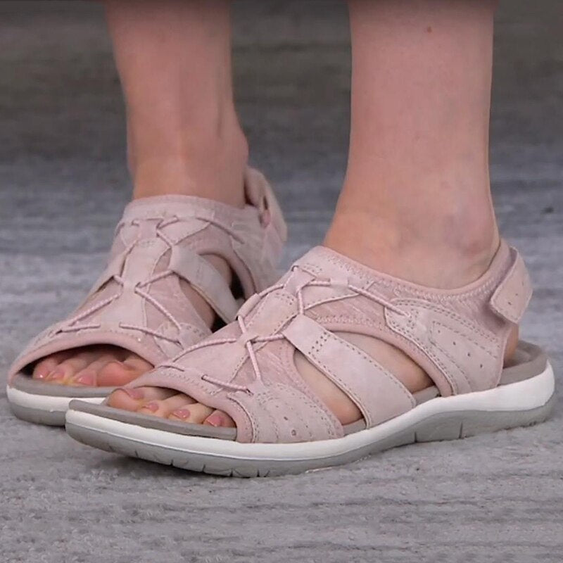 Comfortable Walking Sandals with Velcro Straps for Women