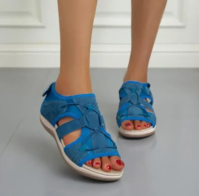 Comfortable Walking Sandals with Velcro Straps for Women