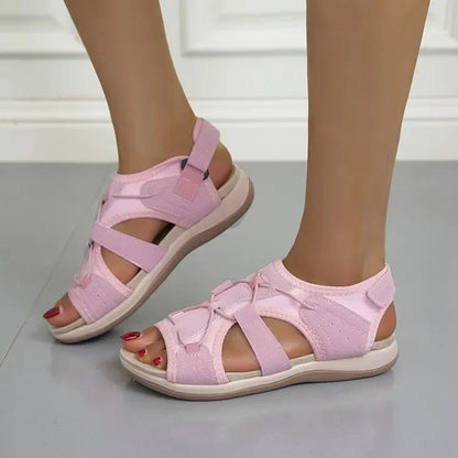 Comfortable Walking Sandals with Velcro Straps for Women