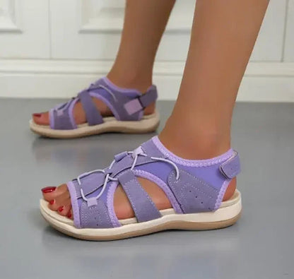 Comfortable Walking Sandals with Velcro Straps for Women