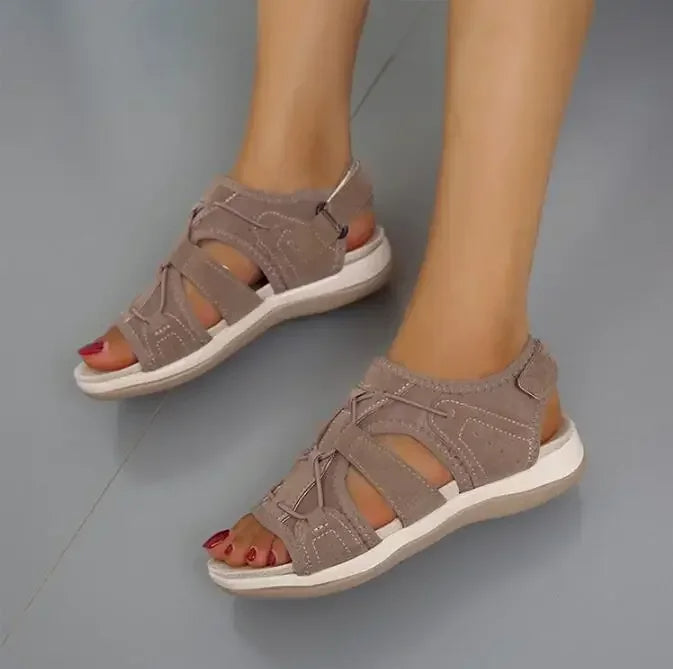 Comfortable Walking Sandals with Velcro Straps for Women