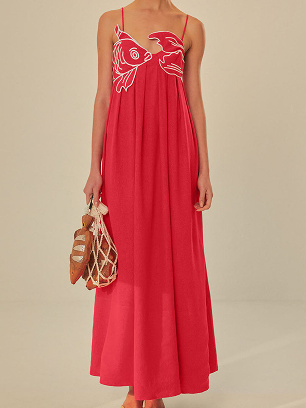 Embroidered Maxi Summer Dress for Women