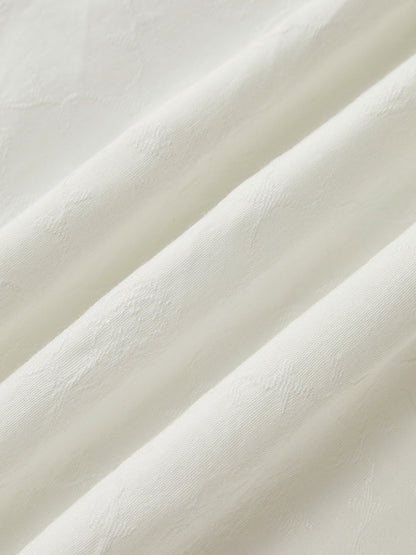 Close-up of white fabric with a soft texture